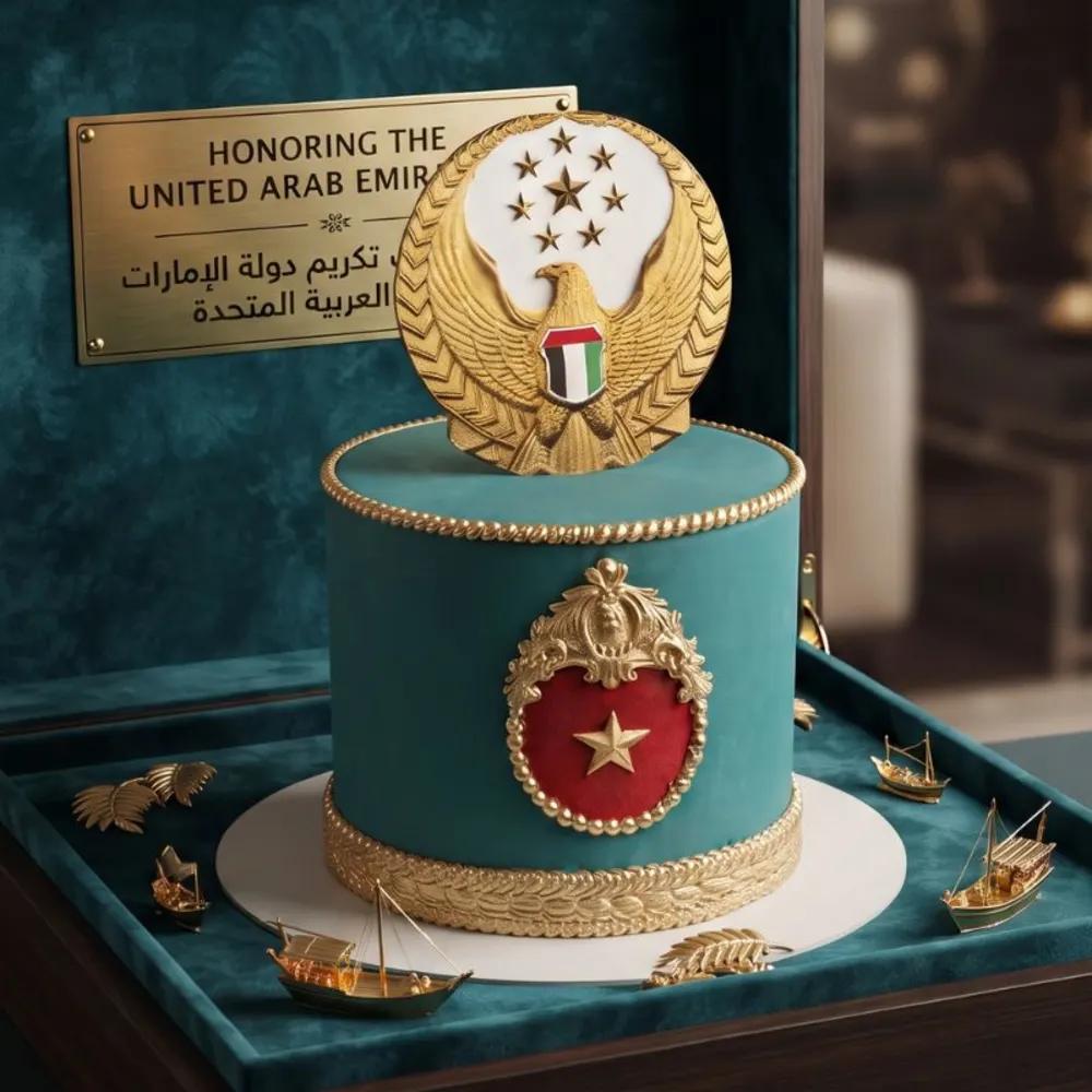 Military Blue Cake